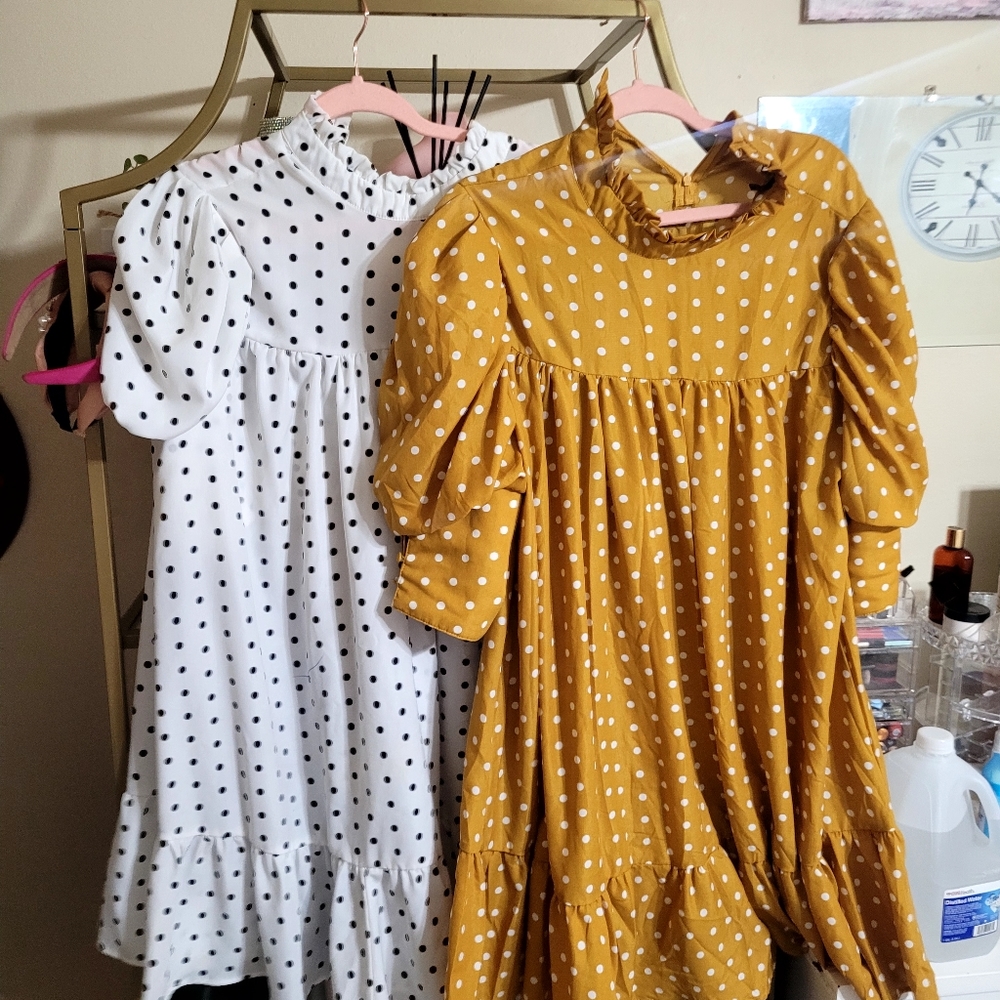 Polka Dot Smock Dresses